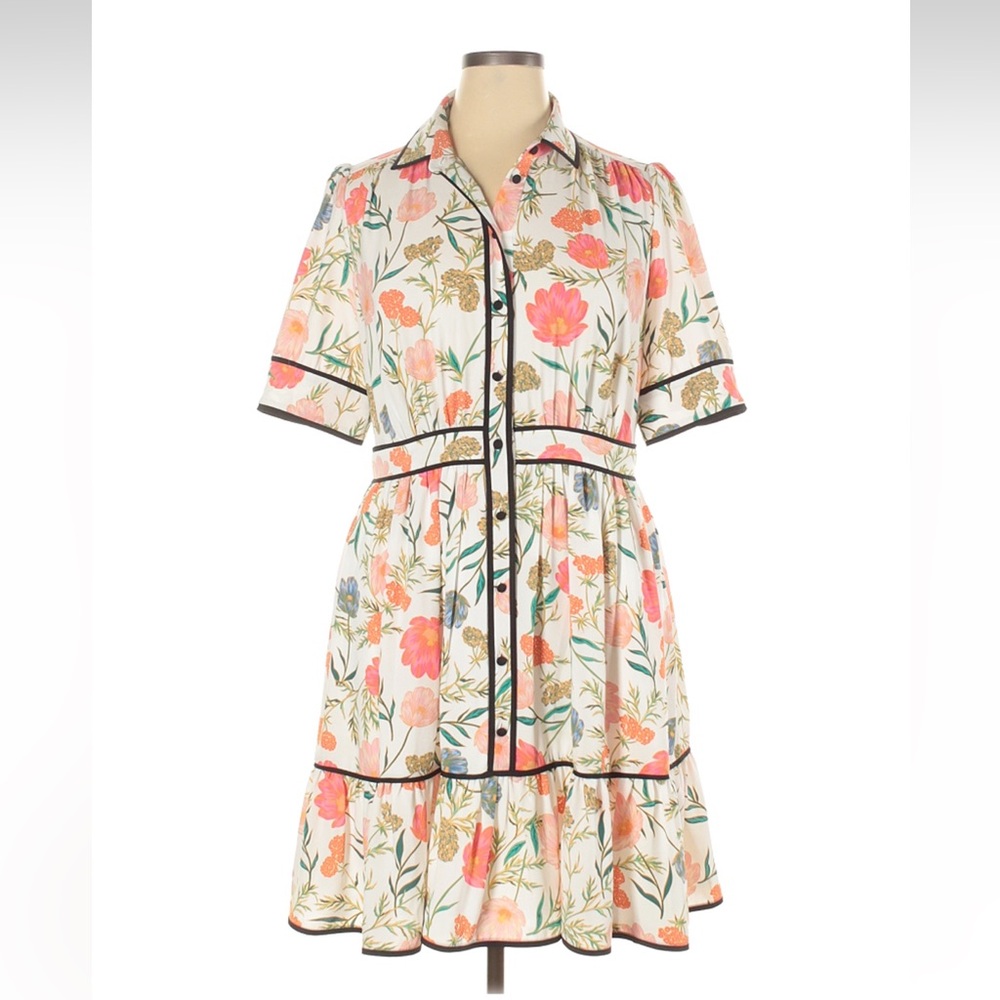 Kate Spade Picnic Perfect Blossom Fluid Shirtdress, size 14 - Picture 2 of 9